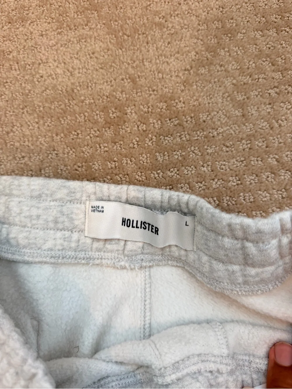 Hollister Light Gray Men's Jogger Sweatpants